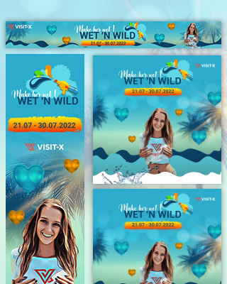 VISIT-X Wet 'n wild Promotional Material